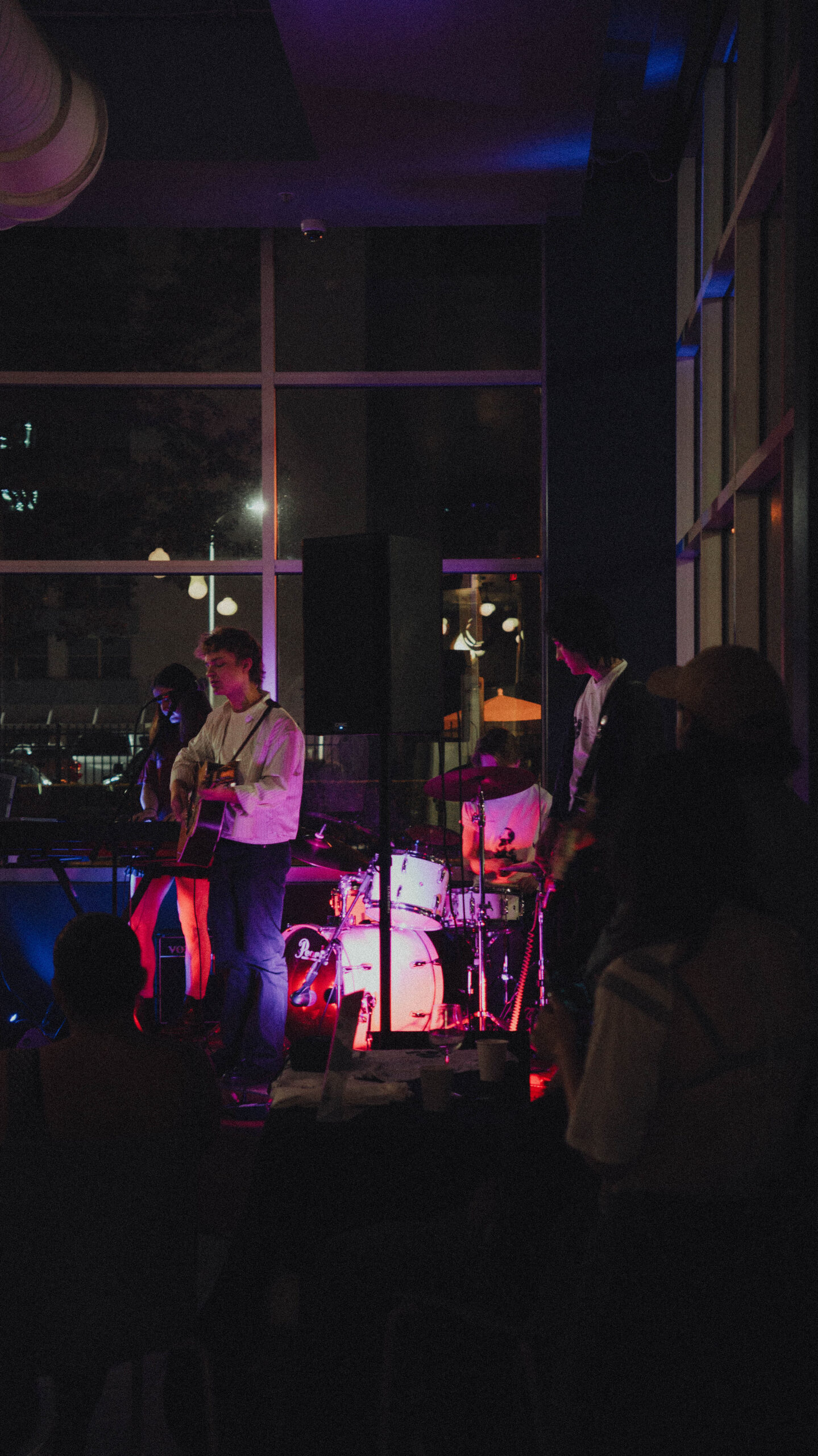 A musical theatre performance night inside Bynx coffee shop in downtown Orlando